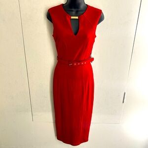 *NEW* HOT MIAMI STYLES Belted Pencil Skirt Dress